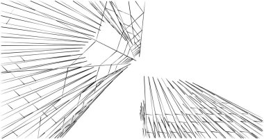 soyut mimari duvar kağıdı tasarımı, dijital konsept arkaplan