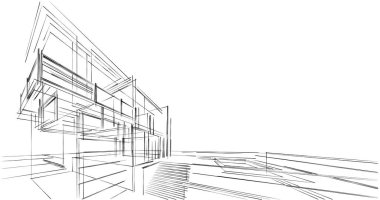 Geometrik mimari binalar tasarımı