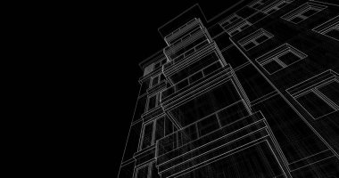 soyut mimari duvar kağıdı tasarımı, dijital konsept arkaplan