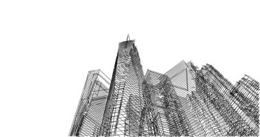 soyut mimari duvar kağıdı tasarımı, dijital konsept arkaplan