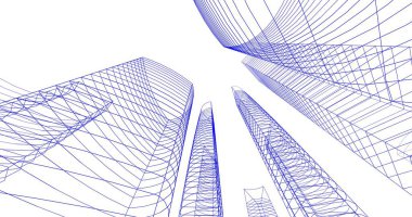 soyut mimari duvar kağıdı tasarımı, dijital konsept arkaplan