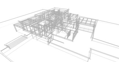 soyut mimari duvar kağıdı tasarımı, dijital konsept arkaplan