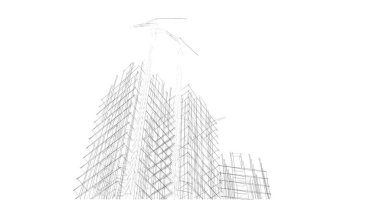 soyut mimari duvar kağıdı tasarımı, dijital konsept arkaplan