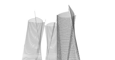 soyut mimari duvar kağıdı tasarımı, dijital konsept arkaplan