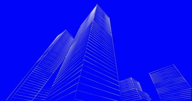 soyut mimari duvar kağıdı tasarımı, dijital konsept arkaplan