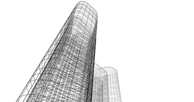 soyut mimari duvar kağıdı tasarımı, dijital konsept arkaplan