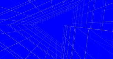 Mimari sanat konseptinde soyut çizgiler, minimum geometrik şekiller. 