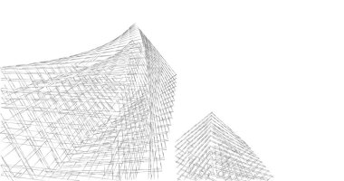 soyut mimari duvar kağıdı tasarımı, dijital konsept arkaplan