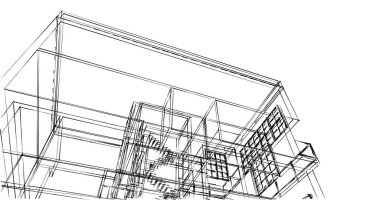 soyut mimari duvar kağıdı tasarımı, dijital konsept arkaplan