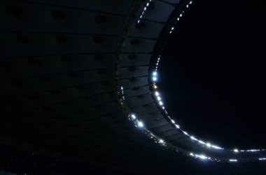 Bulanık soyut ışıklar gece şehrin arka planı