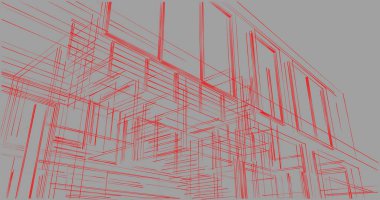soyut mimari duvar kağıdı tasarımı, dijital konsept arkaplan