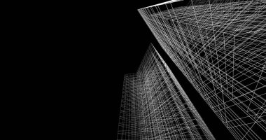 soyut mimari duvar kağıdı tasarımı, dijital konsept arkaplan