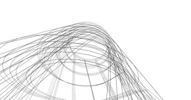 soyut mimari duvar kağıdı tasarımı, dijital konsept arkaplan