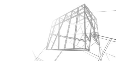 soyut mimari duvar kağıdı tasarımı, dijital konsept arkaplan