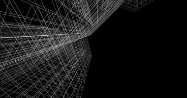 soyut mimari duvar kağıdı tasarımı, dijital konsept arkaplan