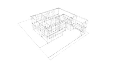 soyut mimari duvar kağıdı tasarımı, dijital konsept arkaplan