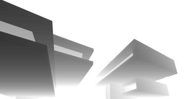 minimal çizim sanatı, geometrik mimari binalar tasarımı