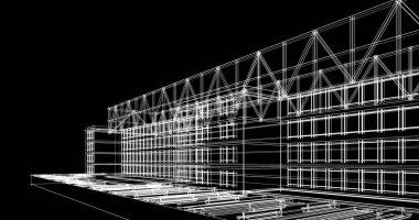 soyut mimari duvar kağıdı tasarımı, dijital konsept arkaplan