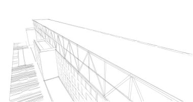 soyut mimari duvar kağıdı tasarımı, dijital konsept arkaplan
