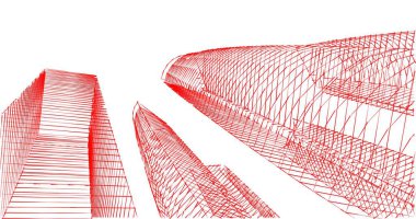 soyut mimari duvar kağıdı tasarımı, dijital konsept arkaplan