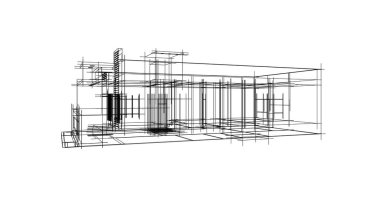 minimal geometrik şekiller, mimari çizgiler