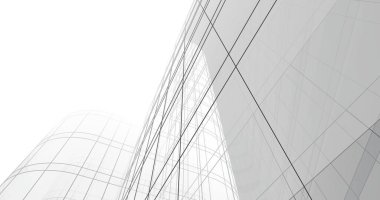 soyut mimari duvar kağıdı tasarımı, dijital konsept arkaplan