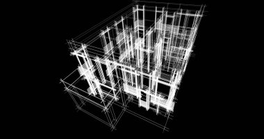 soyut mimari duvar kağıdı tasarımı, dijital konsept arkaplan