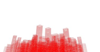 soyut mimari duvar kağıdı tasarımı, dijital konsept arkaplan