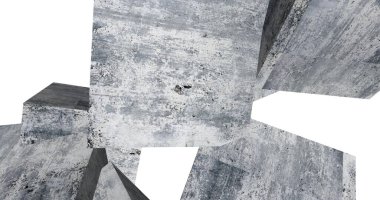 Arkaplanda mimari bina 3d illüstrasyon