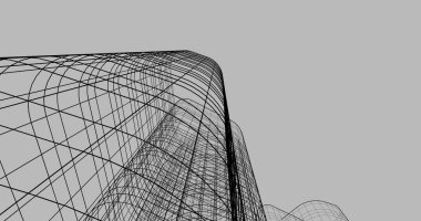 soyut mimari duvar kağıdı tasarımı, dijital konsept arkaplan