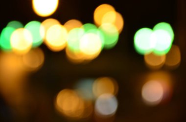 Bulanık soyut ışıklar gece şehrin arka planı