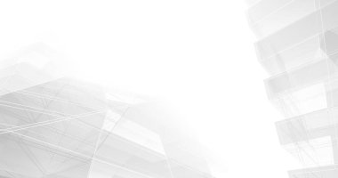 Mimari sanat konseptinde soyut çizgiler, minimum geometrik şekiller. 