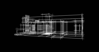 soyut mimari duvar kağıdı tasarımı, dijital konsept arkaplan