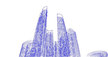 soyut mimari duvar kağıdı tasarımı, dijital konsept arkaplan