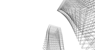 soyut mimari duvar kağıdı tasarımı, dijital konsept arkaplan