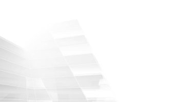 Mimari sanat konseptinde soyut çizgiler, minimum geometrik şekiller. 