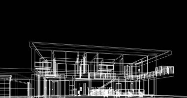 soyut mimari duvar kağıdı tasarımı, dijital konsept arkaplan