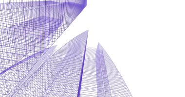 soyut mimari duvar kağıdı tasarımı, dijital konsept arkaplan