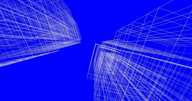 soyut mimari duvar kağıdı tasarımı, dijital konsept arkaplan