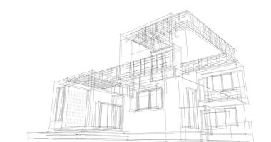 soyut mimari duvar kağıdı tasarımı, dijital konsept arkaplan