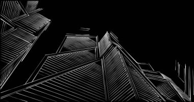 soyut mimari duvar kağıdı tasarımı, dijital konsept arkaplan