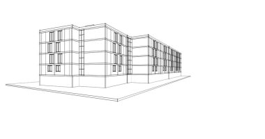 soyut mimari duvar kağıdı tasarımı, dijital konsept arkaplan