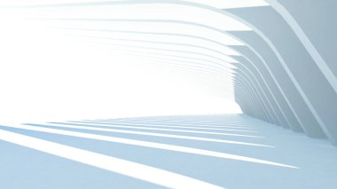 Mimari sanat konseptinde soyut çizgiler, minimum geometrik şekiller. 