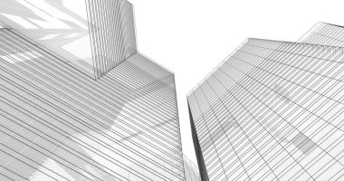 soyut mimari duvar kağıdı tasarımı, dijital konsept arkaplan