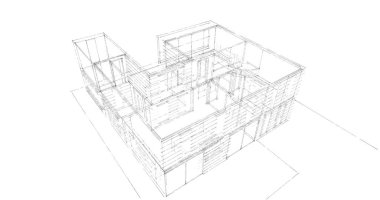 soyut mimari duvar kağıdı tasarımı, dijital konsept arkaplan