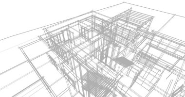 soyut mimari duvar kağıdı tasarımı, dijital konsept arkaplan
