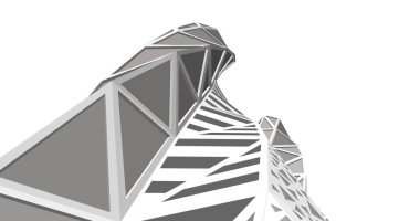 soyut mimari duvar kağıdı tasarımı, dijital konsept arkaplan