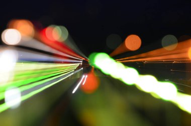 Bulanık şehir manzarası, soyut arkaplan 