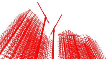 soyut mimari duvar kağıdı tasarımı, dijital konsept arkaplan