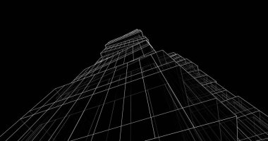 soyut mimari duvar kağıdı tasarımı, dijital konsept arkaplan